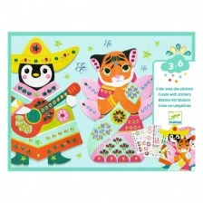 Make animal crystal collages