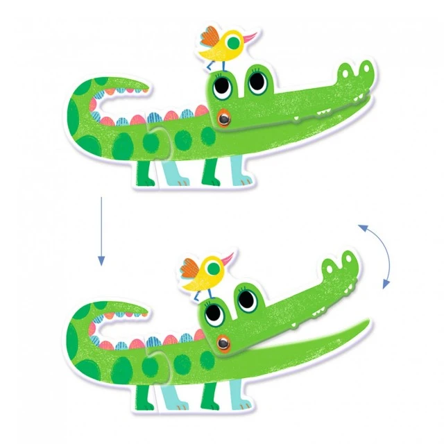 Puzzle duo trio moving animals