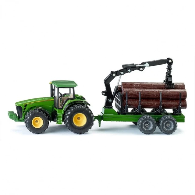 Tractor with timber trailer