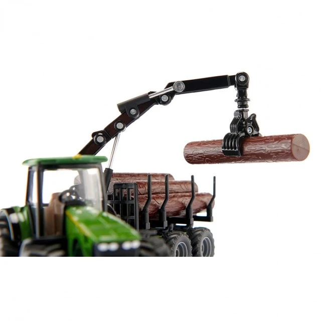 Tractor with timber trailer