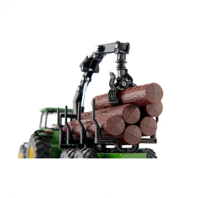 Tractor with timber trailer