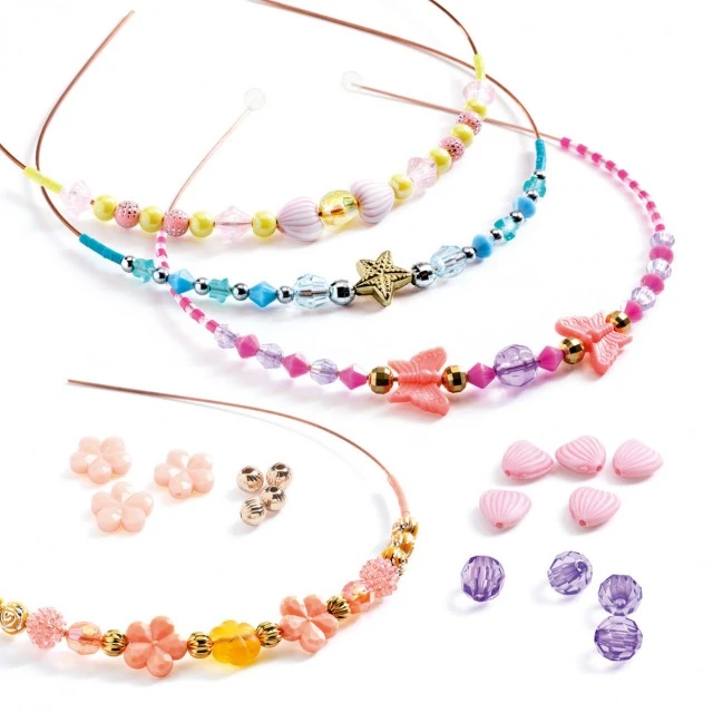 Make beautiful tiaras with beads