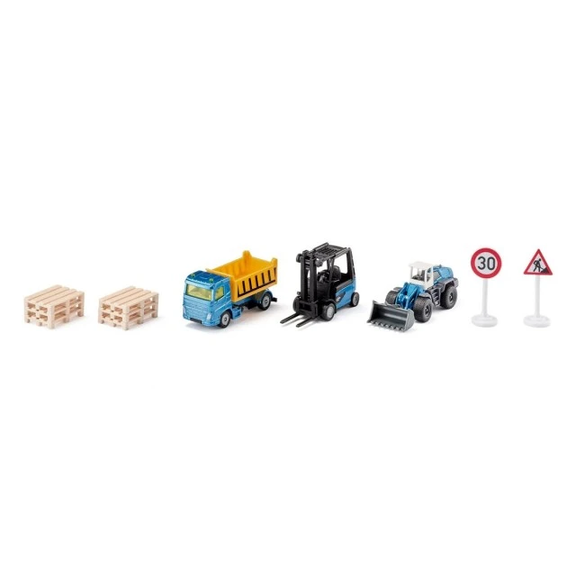Toy set of construction machines
