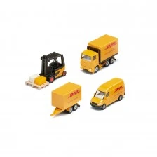 Играчка комплект превозни средства DHL логистика