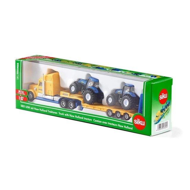Тир с платформа и две тракторчета new holland