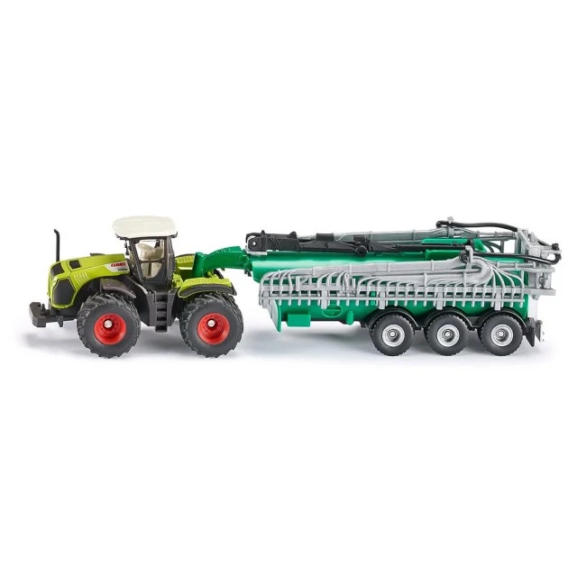 Toy tractor with vacuum tank