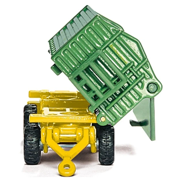 Toy tractor John Deere with trailer