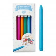 Gel pens with fine writing 6 pcs.