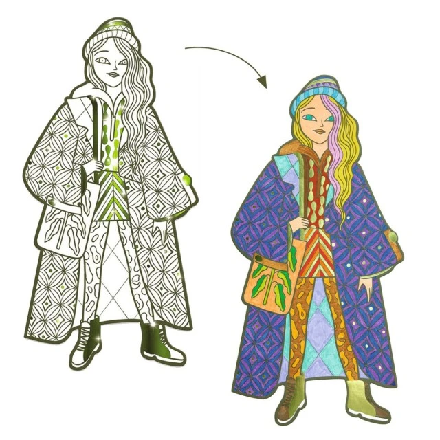 Bowie and Friends Coloring Paper Dolls
