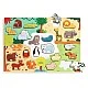 Wooden puzzle animals of the world