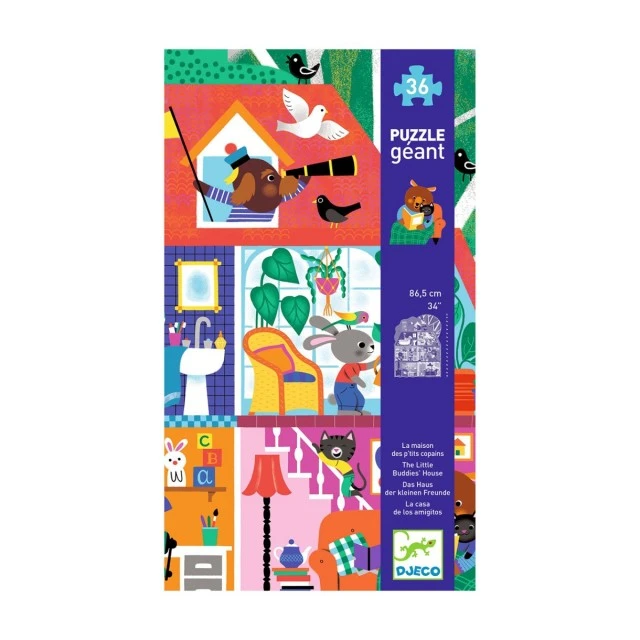 Puzzle giant house of the little ones