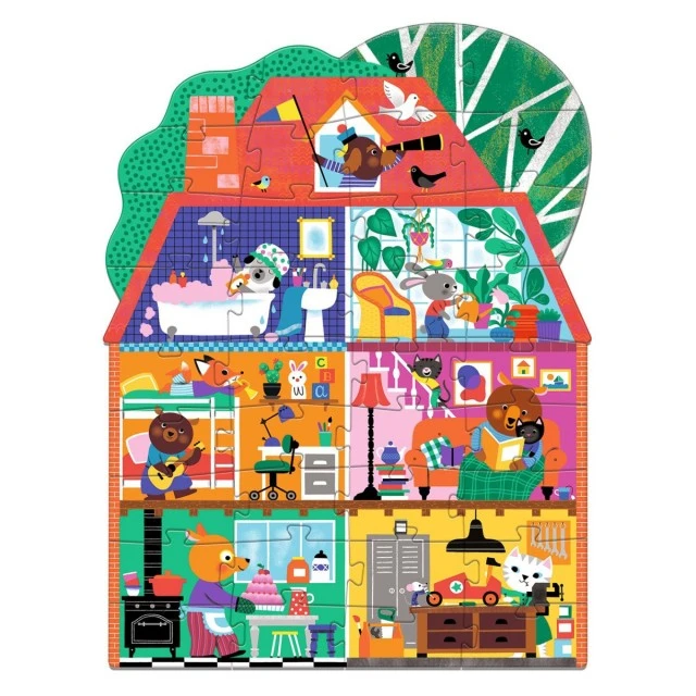 Puzzle giant house of the little ones
