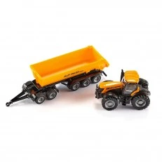 Играчка трактор JCB 8250 с 3-осен самосвал