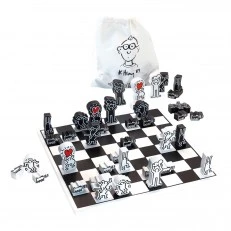 Игра шах по дизайн на Кийт Харинг