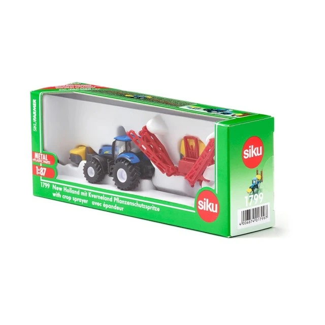 New holland toy tractor with kverneland spreader