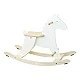 Wooden horse with a fence
