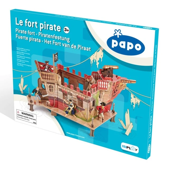 3d картонен пиратски кораб