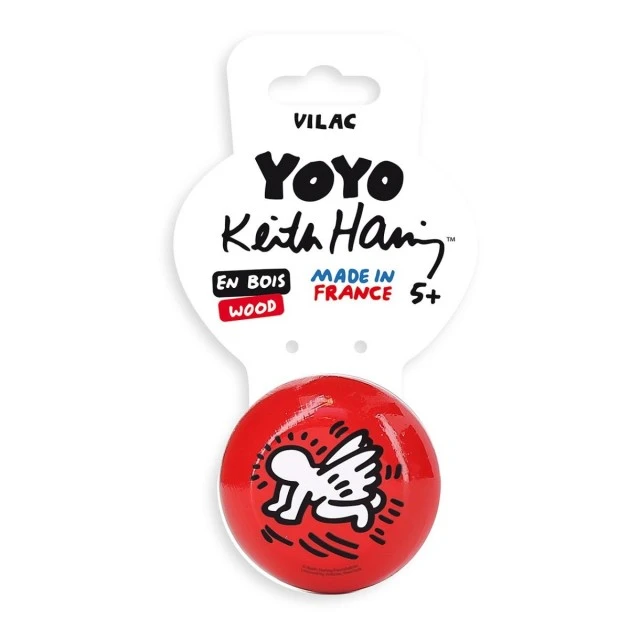 Wooden yo-yo designed by Keith Haring