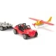 Toy buggy and sports plane