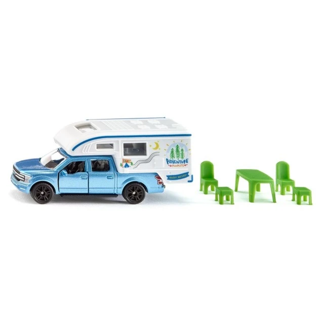 Toy Ford F150 pickup and camper