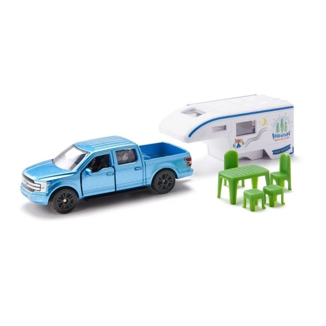 Toy Ford F150 pickup and camper