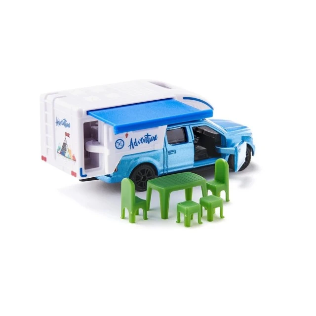 Toy Ford F150 pickup and camper