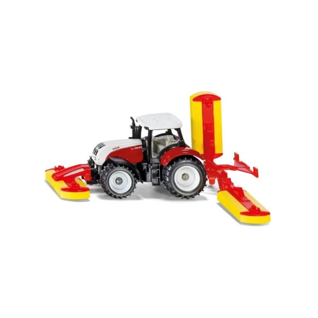 Steyr tractor in combination with pöttinger mower