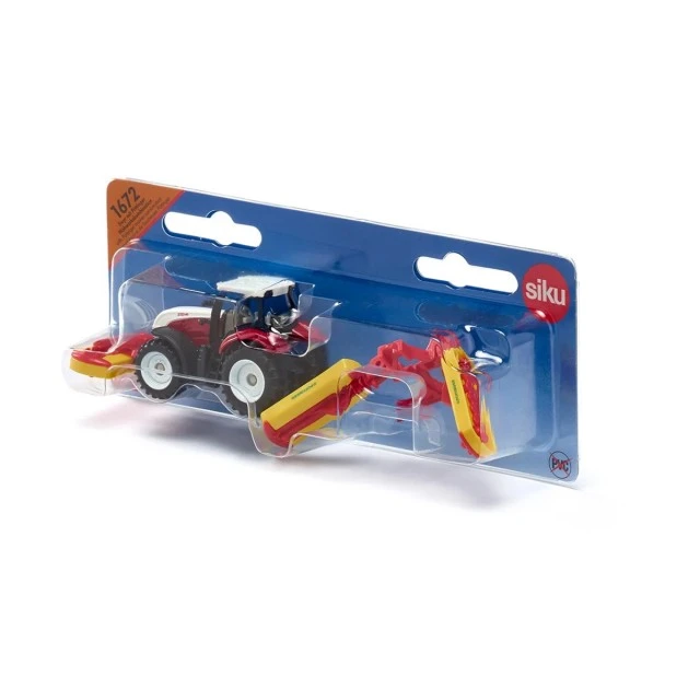 Steyr tractor in combination with pöttinger mower