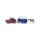 Toy jeep with horse trailer