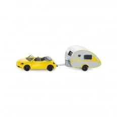 Car with caravan set