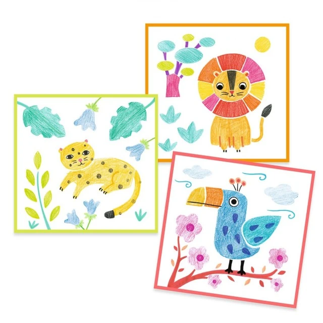 Animal pattern coloring pages