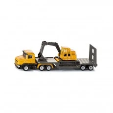 Platform truck and excavator