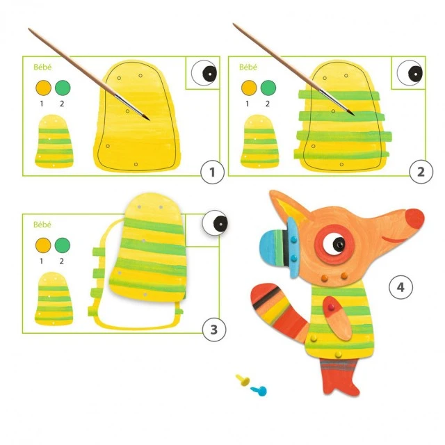 He made three moving dolls of the Lisichev family