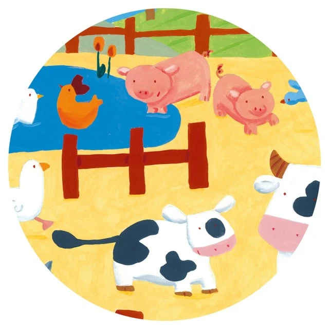 Puzzle the cows on the farm