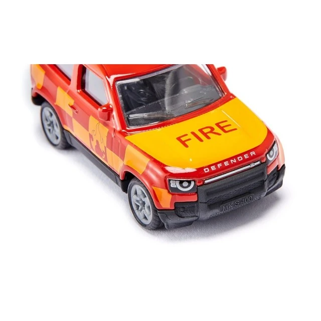 Toy fire service jeep Land Rover Defender
