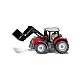 Играчка трактор Massey Ferguson с челен товарач