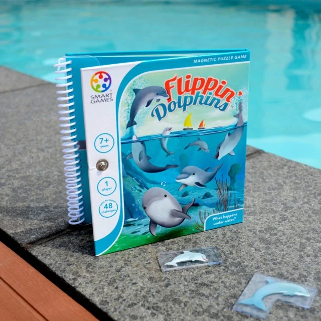 A magnetic puzzle game about flipping dolphins