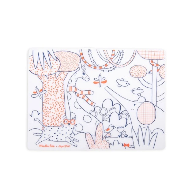 Silicone coloring set with 5 markers