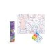 Silicone coloring set with 5 markers