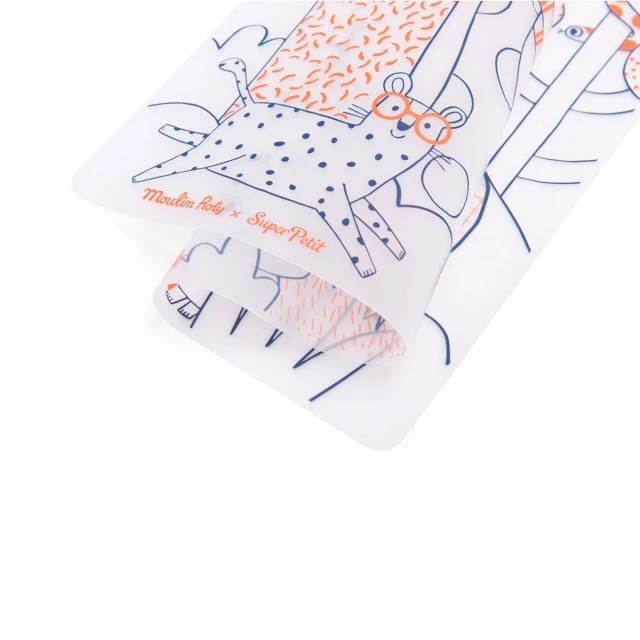 Silicone coloring set with 5 markers