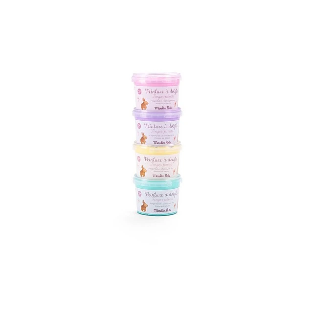 Finger paint cute colors 4 colors