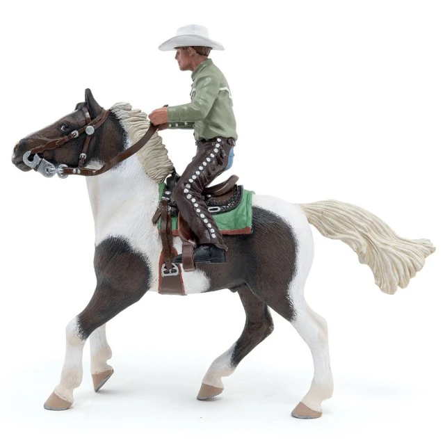 Cowboy figure on a horse
