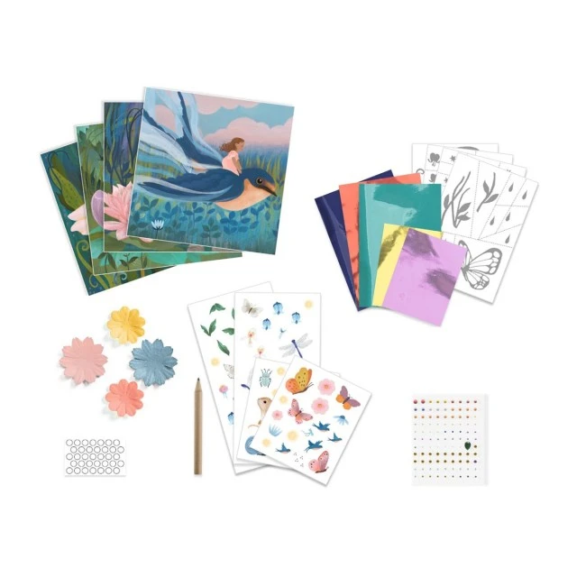 Paintings for decorating with decals and 3D flowers Palechka