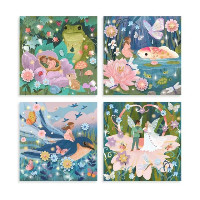 Paintings for decorating with decals and 3D flowers Palechka