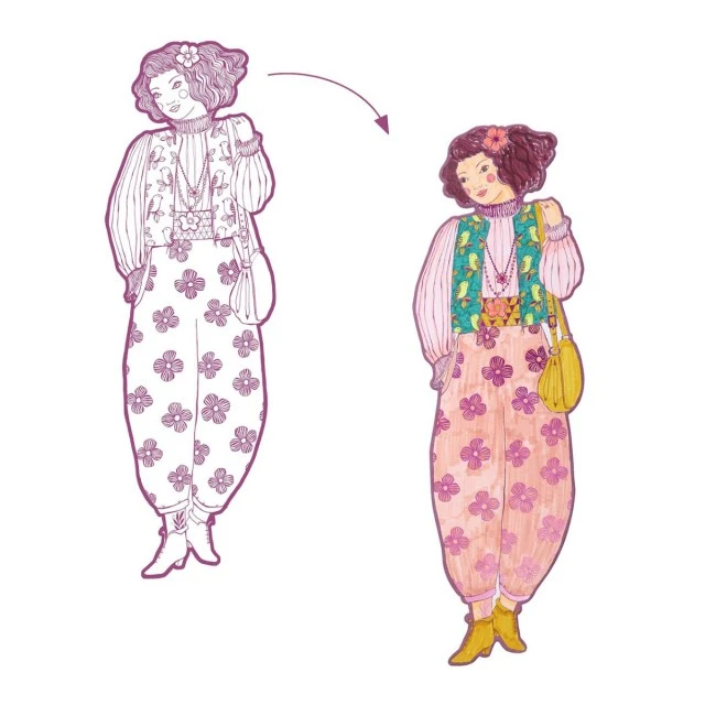 Rosemary and Friends Coloring Paper Dolls