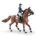 Jockey figurine with horse Penelope and Flora