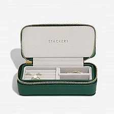 Travel Jewelry Box Color Dark Green