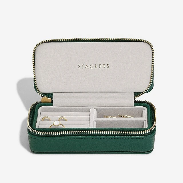 Travel Jewelry Box Color Dark Green