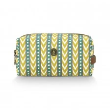 Cosmetic bag Coco Samba stripe 21.5cm 10.5cm Color green