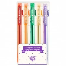 Wax crayons pop colors 5pcs.